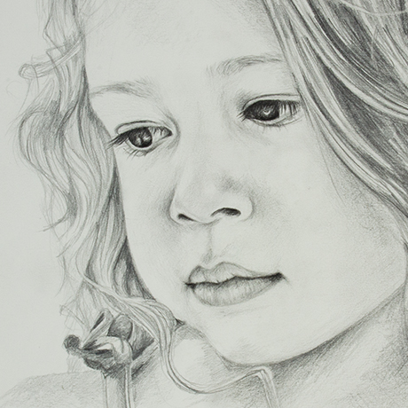 Ashlyn graphite sketch on paper