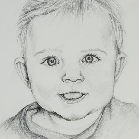 Brooke graphite sketch on paper