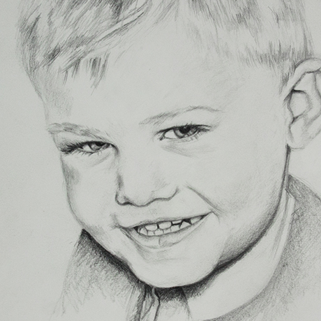 Luke graphite sketch on paper